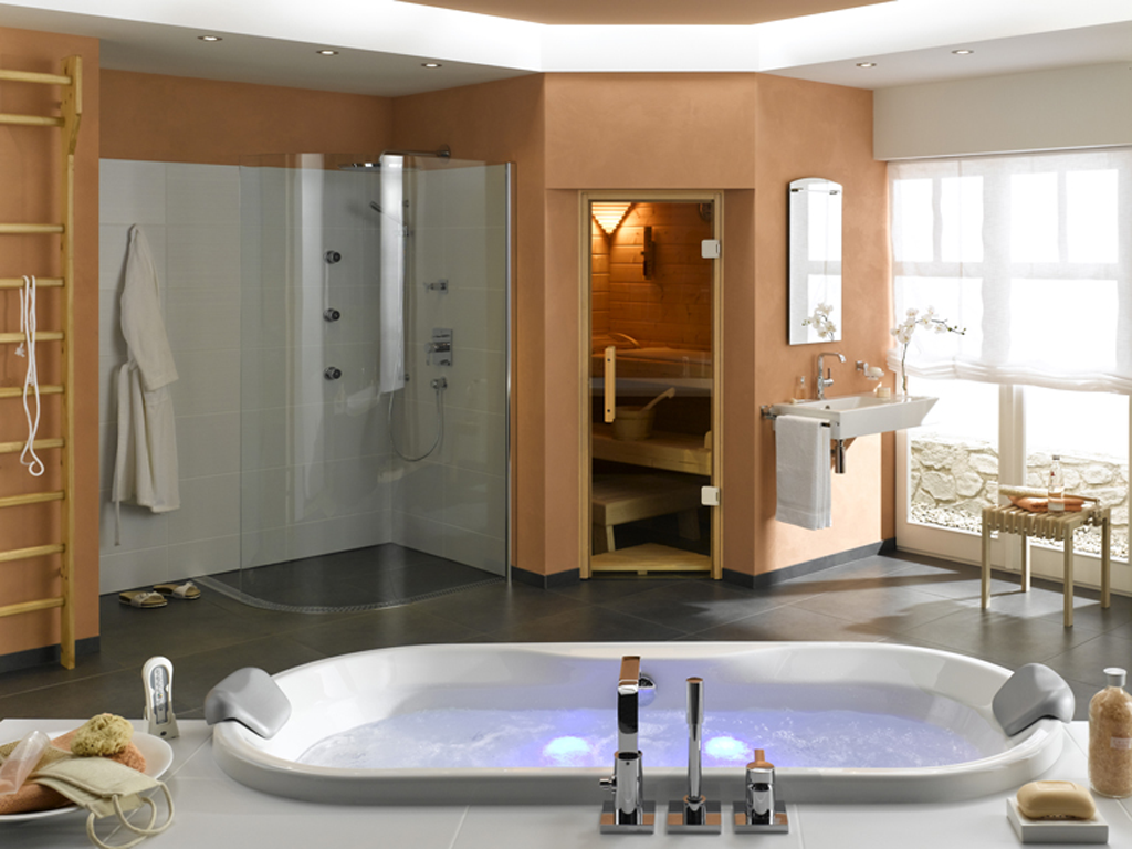 Phòng xông ướt dành cho gia đình sử dụng kính cường lực