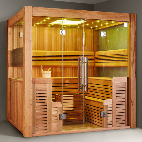 Mẫu phòng xông khô gia đình với máy sauna