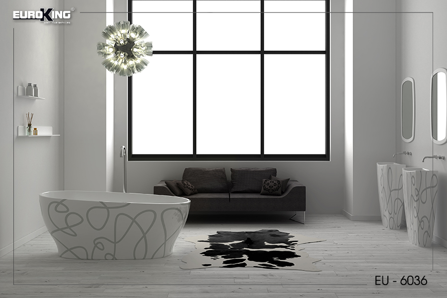 Bồn Irene EU-6036 (hoa văn)