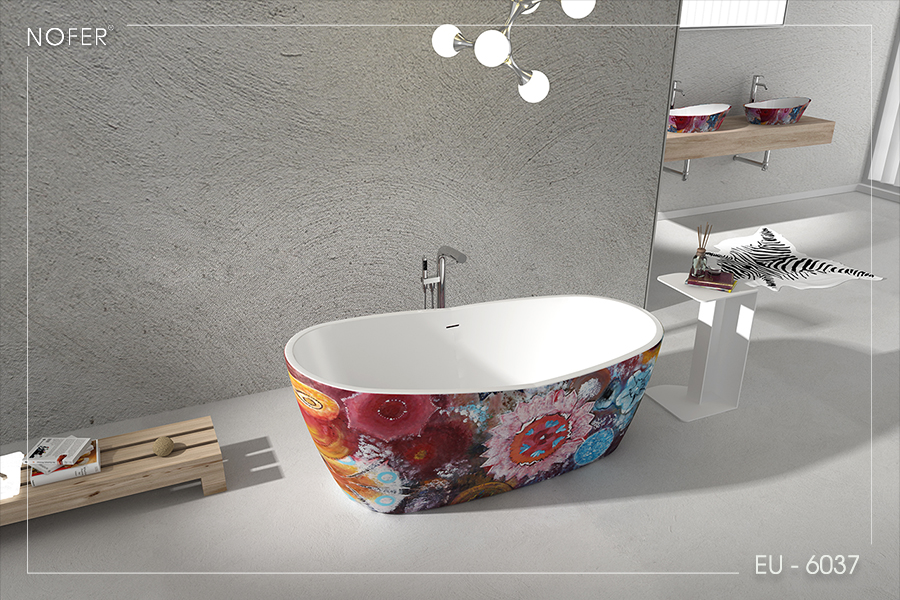 Bồn Louise EU-6037 (hoa văn)