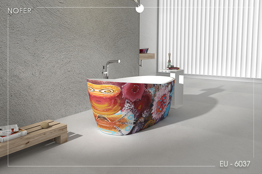 Bồn Louise EU-6037 (hoa văn)