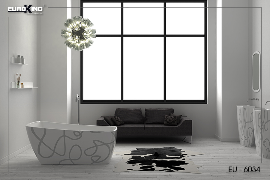 Bồn Susan EU-6034 (hoa văn)