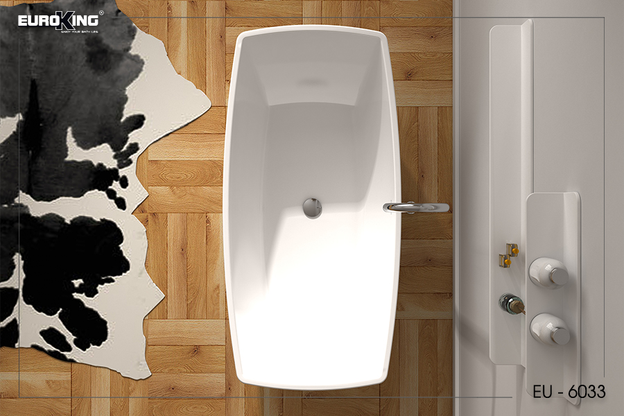 Bồn tắm EU-6033 khi nhìn trong lòng bồn