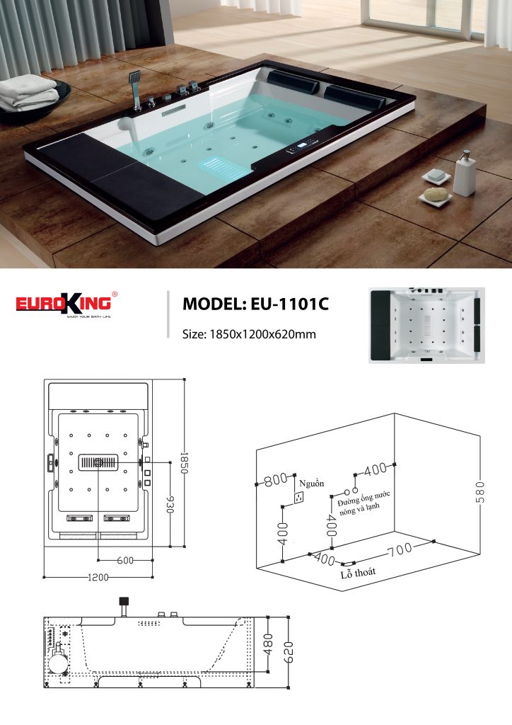 Bản vẽ sơ đồ kỹ thuật EU-1101C