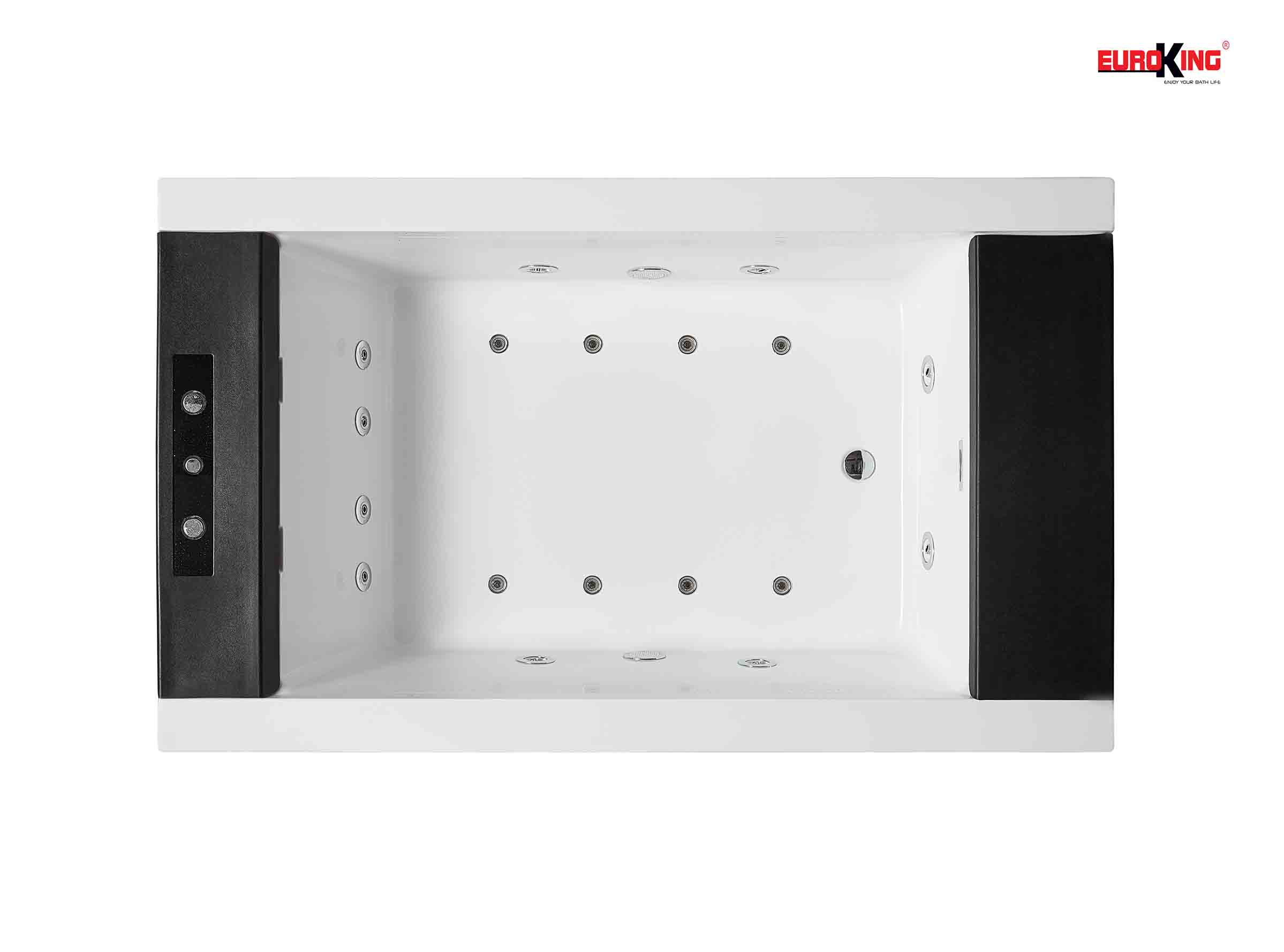 Phía trong lòng bồn tắm massage EU-1109