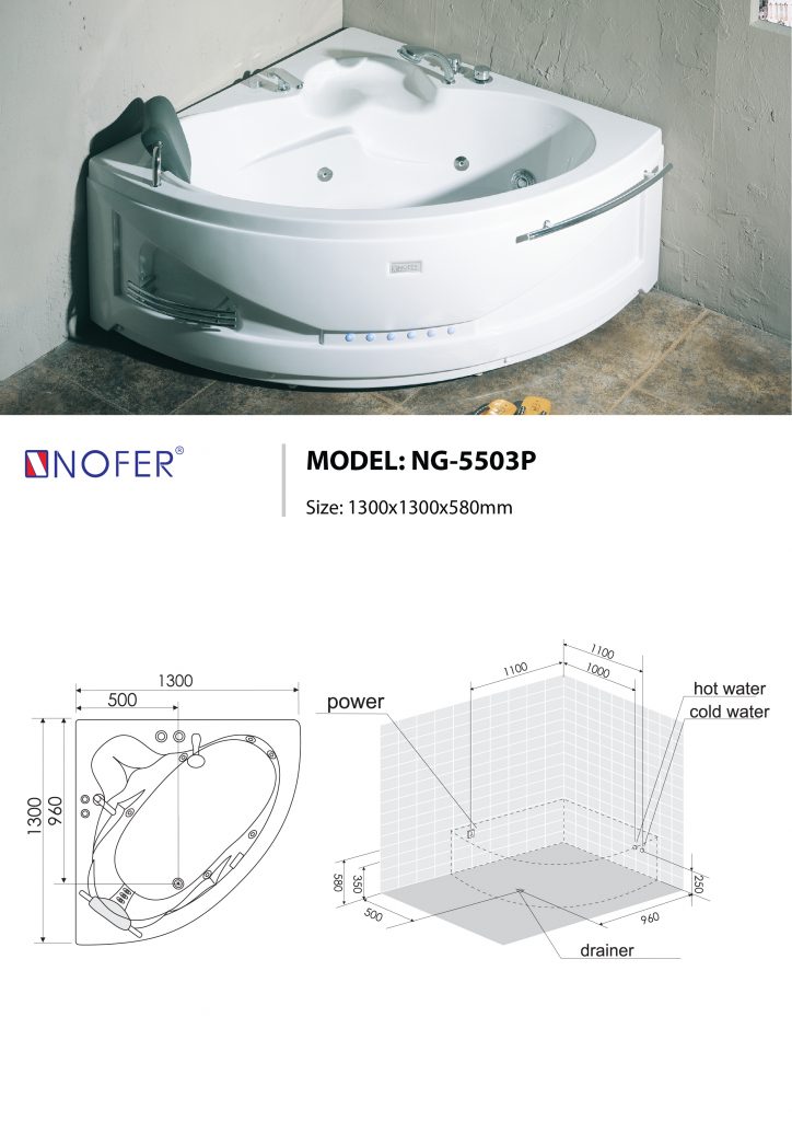 Bồn tắm massage NG-5503P