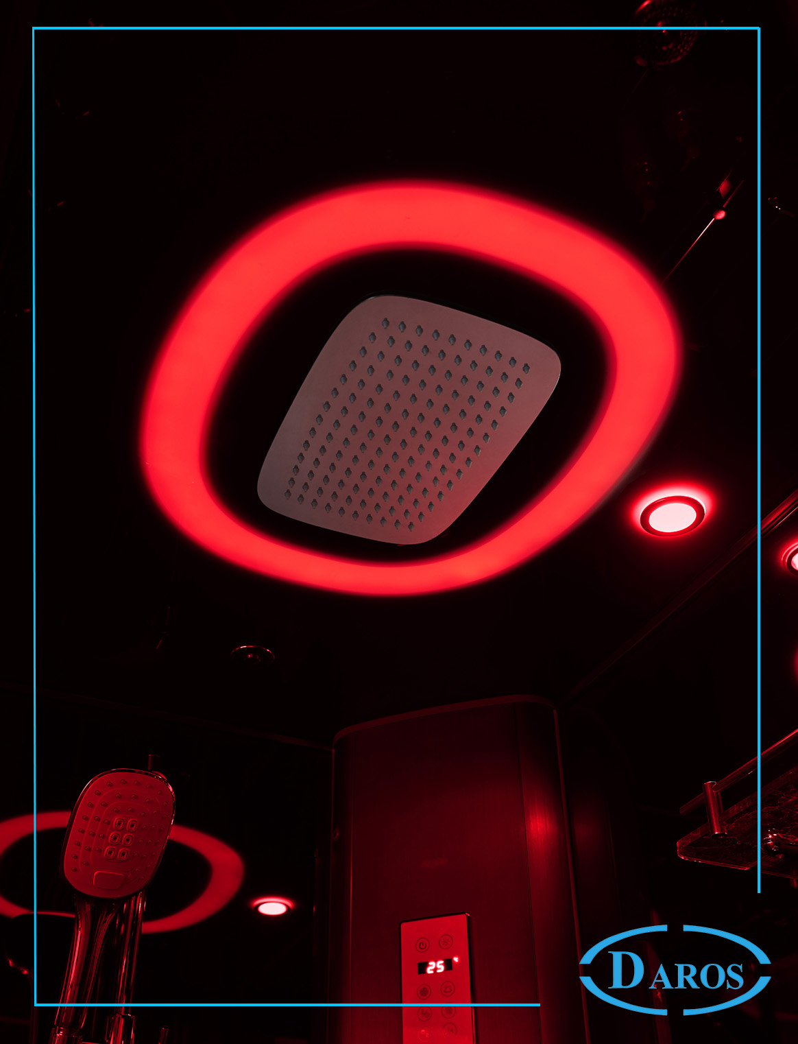 sen tắm áp trần của phòng xông hơi Daros DR-6215 