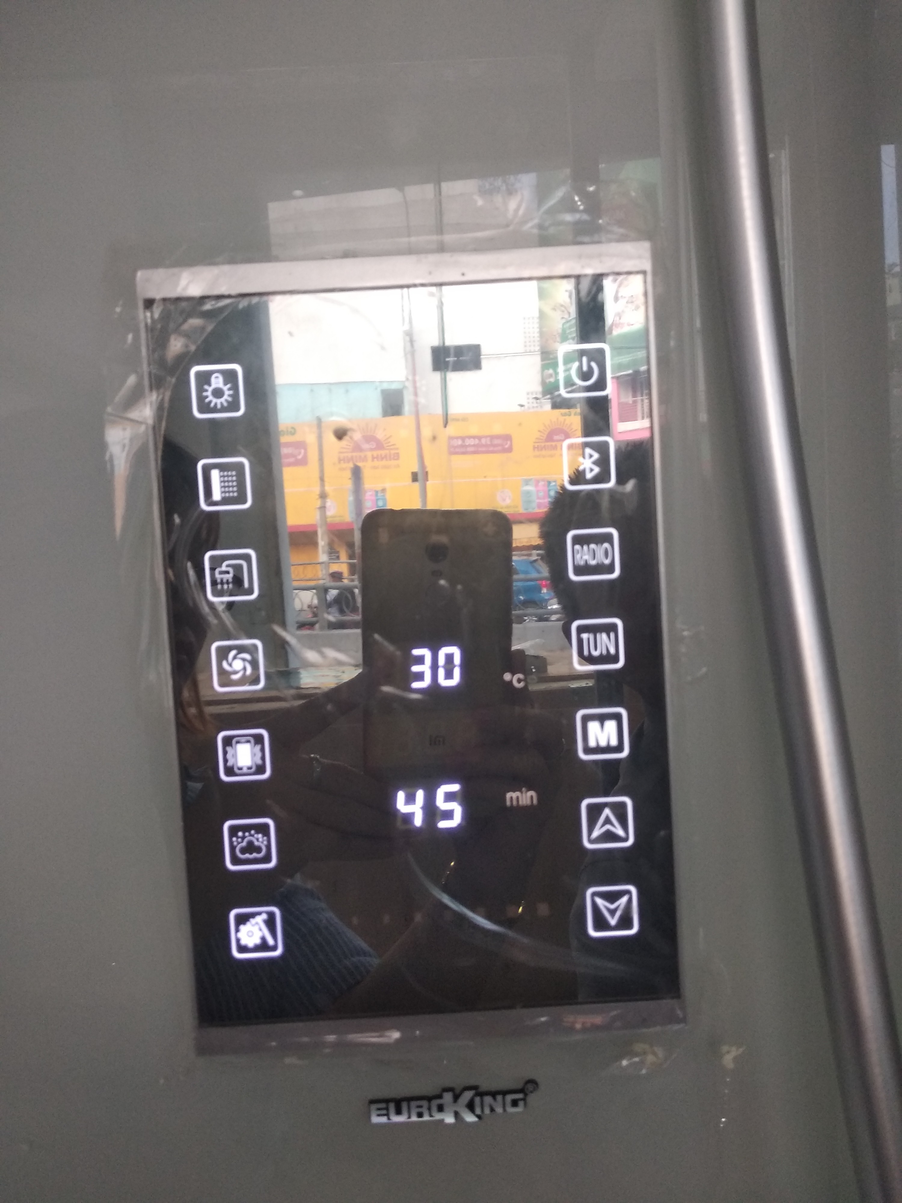 Bảng điều khiển của phòng xông hơi EU-8058