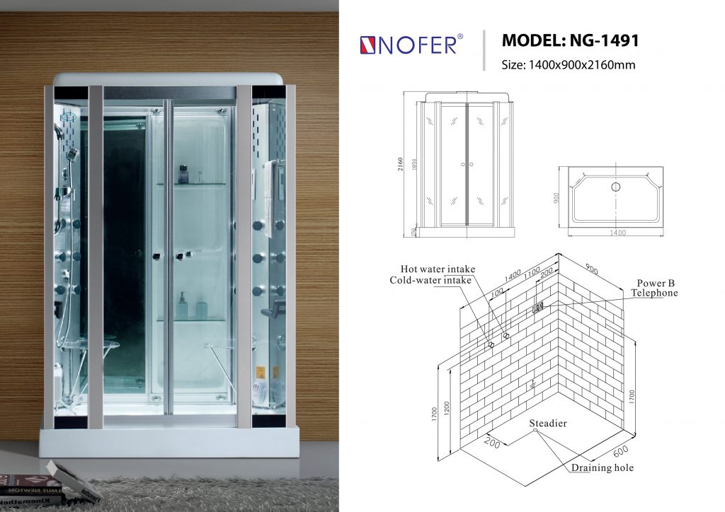 Bản vẽ kỹ thuật phòng xông hơi NG-1491
