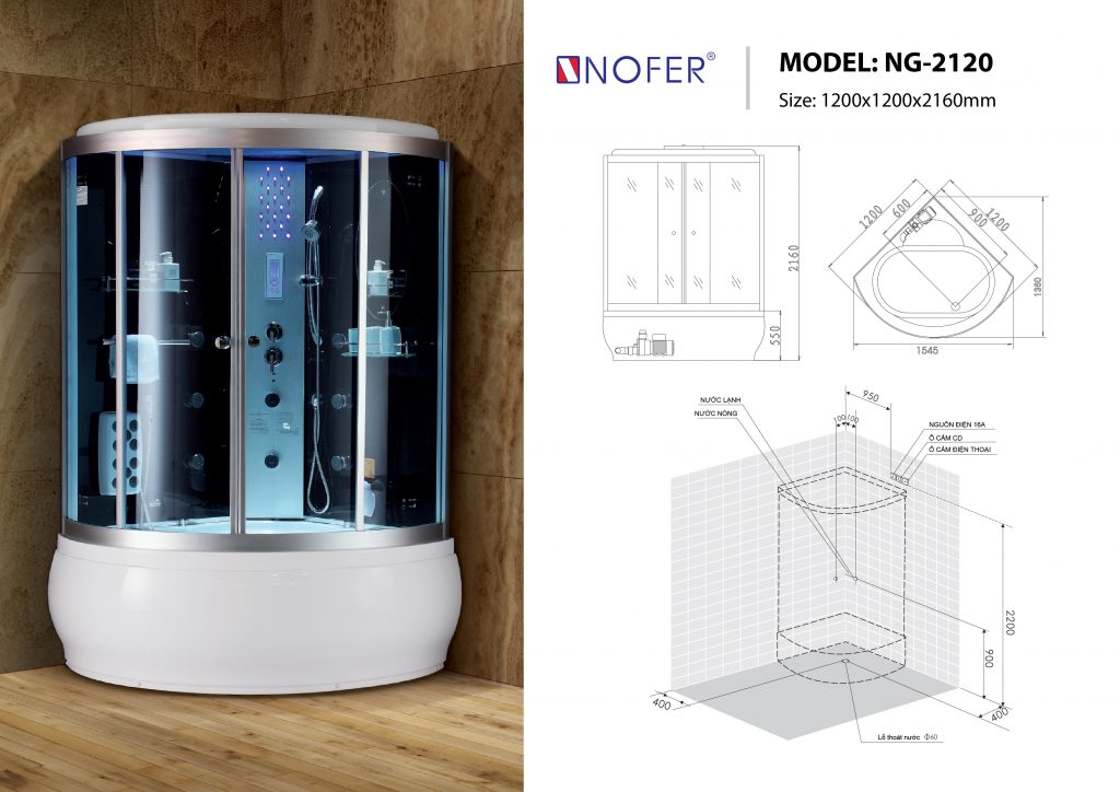 Sơ đồ kĩ thuật phòng xông hơi NG-2120
