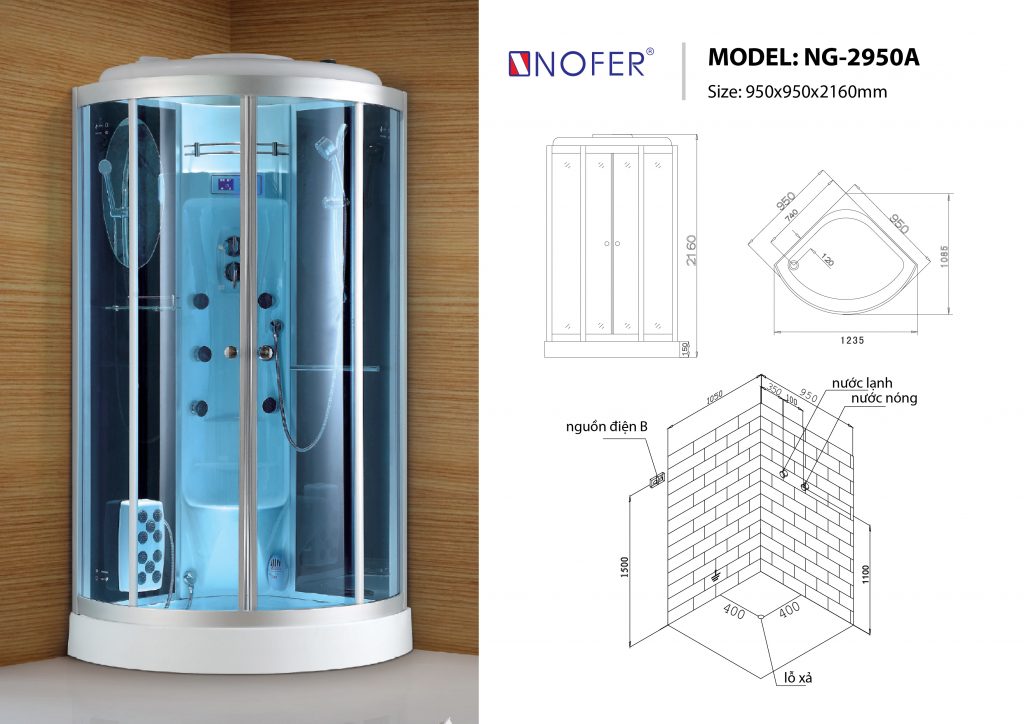 Sơ đồ kĩ thuật phòng xông hơi NG-2950A
