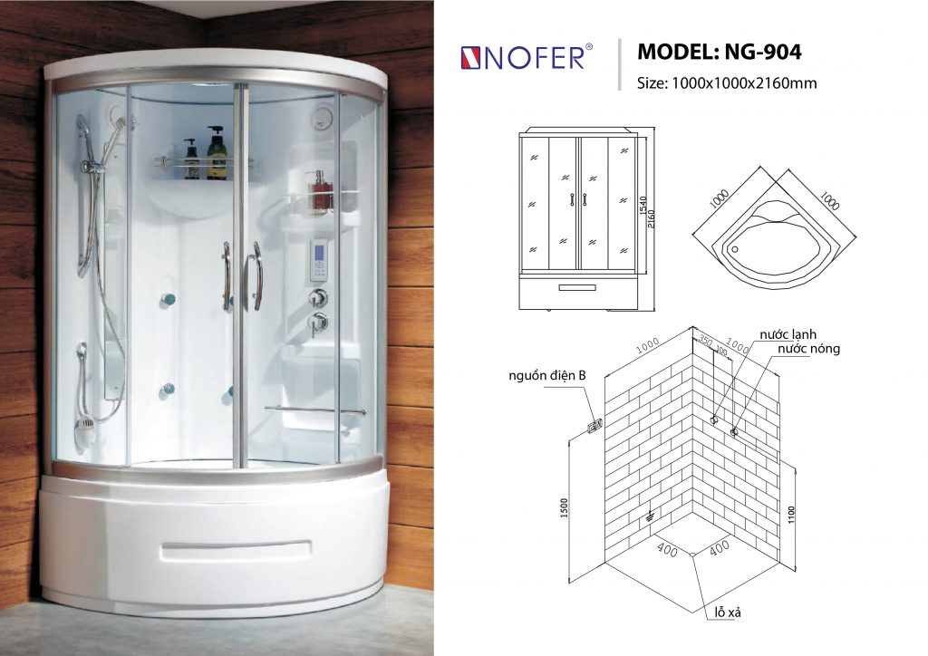 Sơ đồ kĩ thuật phòng xông hơi NG-904