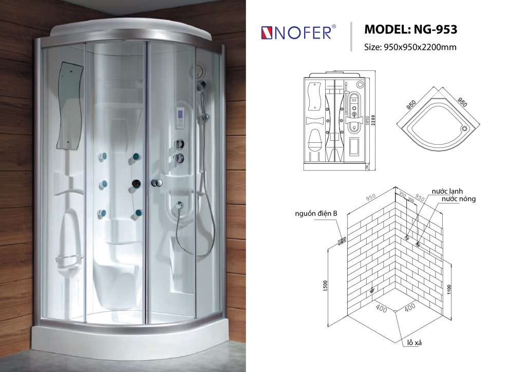 Sơ đồ kĩ thuật phòng xông hơi NG-953