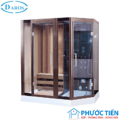 Phòng xông hơi khô và ướt nhập khẩu Daros HT-06