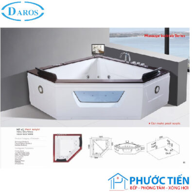 Bồn tắm massage nhập khẩu Daros HT-42