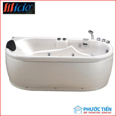 Bồn tắm massage Micio PM-160L (ngọc trai - Yếm phải-1600x800x600 mm)