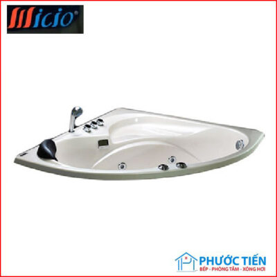 Bồn tắm massage Micio W-125M (Có chân-không yếm-acrylic-1250x1250x450mm)