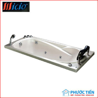 Bồn tắm massage Micio W-150 (Có chân-không yếm-acrylic-1500x750x415mm)