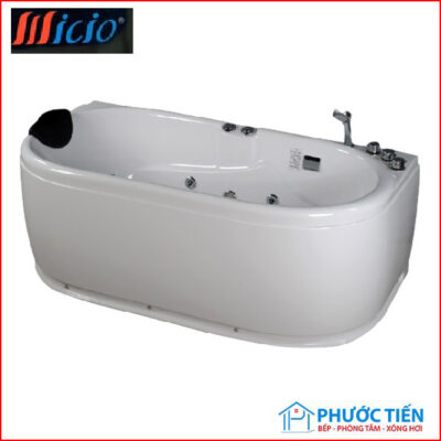 Bồn tắm massage Micio WM-160R (Acrylic -Yếm phải-1600x800x600 mm)